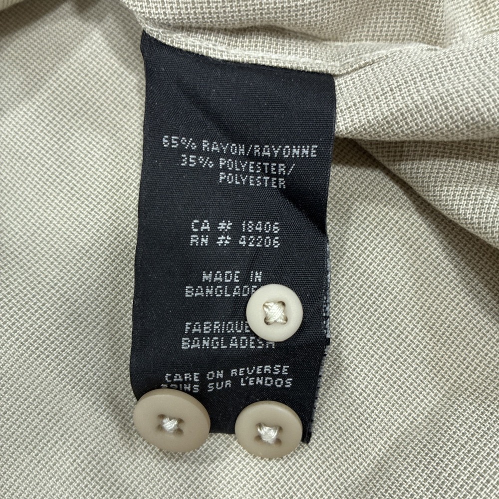 NEW STORMTECH BEIGE BUTTON UP BLOUSE WOMEN'S XL - Picture 8 of 12
